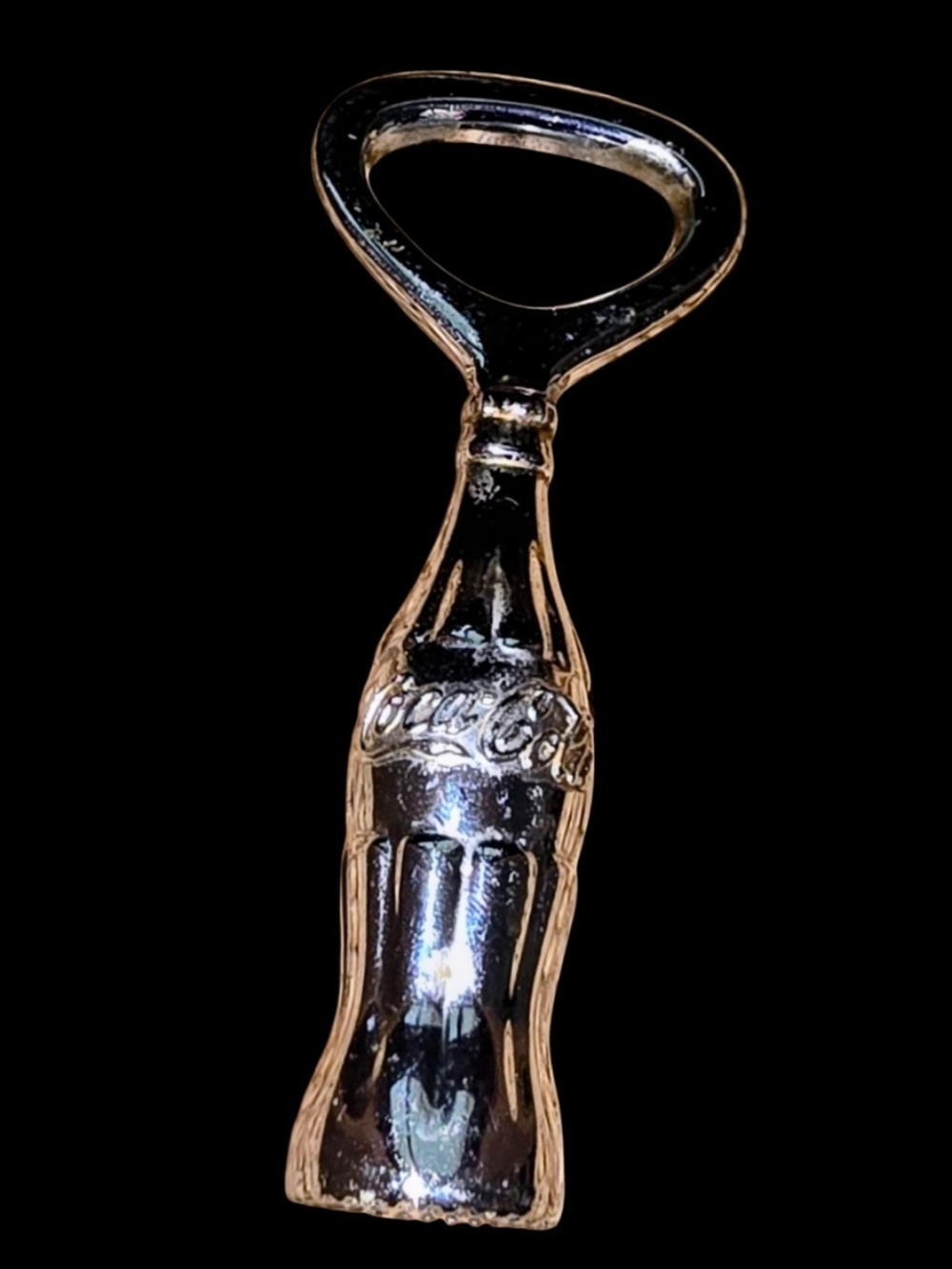 Coca Cola Chrome Bottle-Shaped Opener